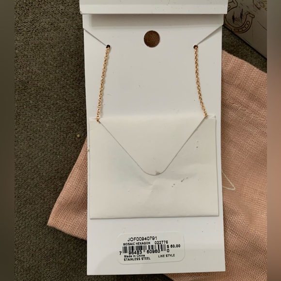 NEW FOSSIL Gray Mother of Pearl Chain Necklace - Picture 5 of 6